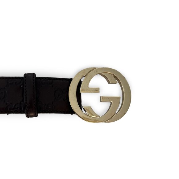 Gucci Brown Signature belt size 85